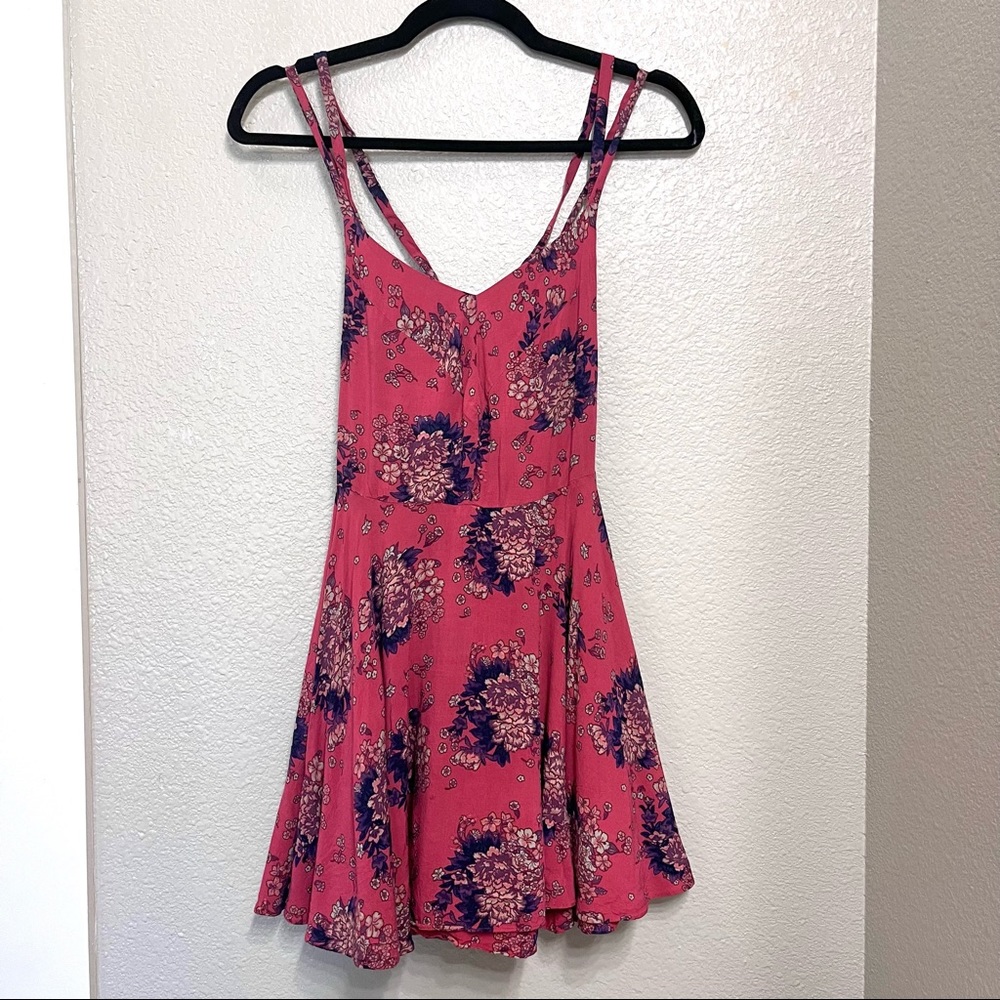 Free People Floral Print Tank Dress